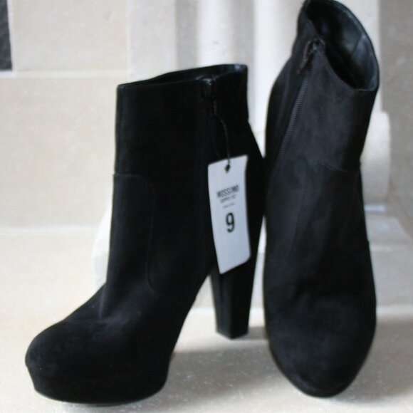 Mossimo Supply Co. Black Suede /Julianna Platform Boot Size 9 - Picture 2 of 11